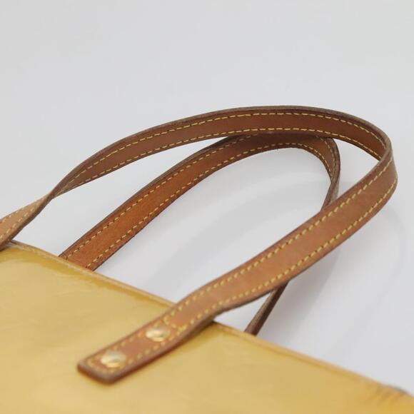LOUIS VUITTON Monogram Vernis Reade MM Hand Bag Beige M91141 - Picture 8 of 12